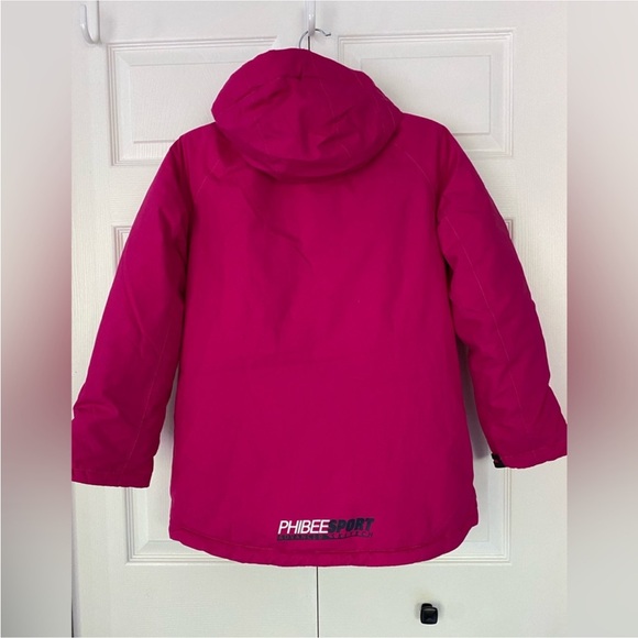 PHIBEE Girl’s Coat Winter Sportswear Snowboard Ski Jacket Pink New size 14 - Picture 3 of 16